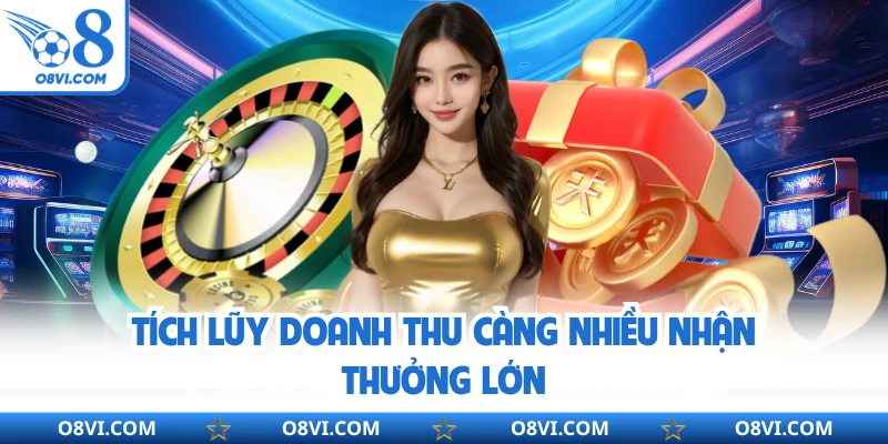 Tích lũy doanh thu càng nhiều nhận thưởng lớn